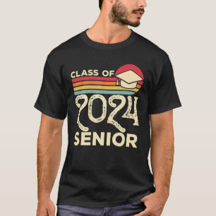 Klasse 2024 Mädchen für Vintage Abschlüsse T-Shirt