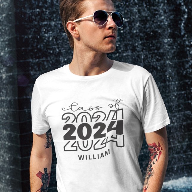 Klasse 2024 mit Namen T-Shirt (Von Creator hochgeladen)