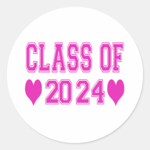 Klasse 2024 runder aufkleber