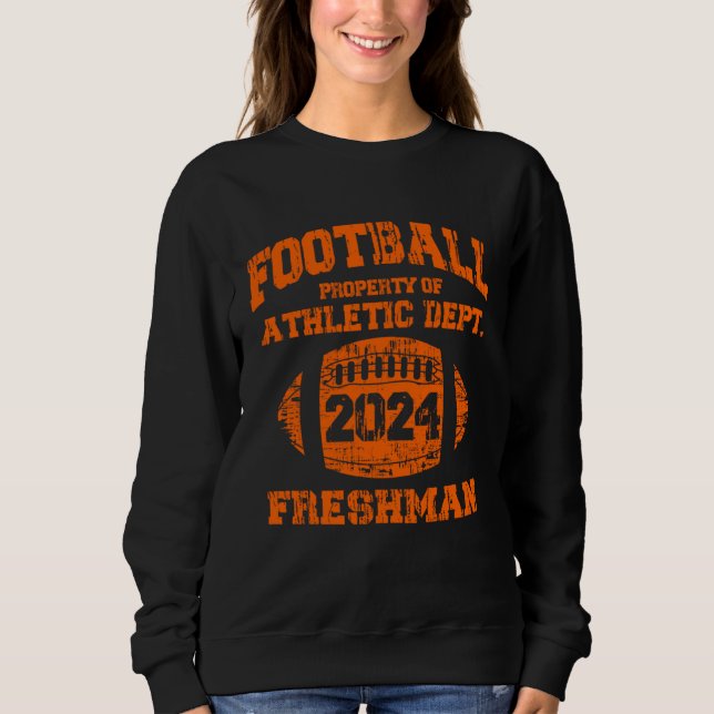 Klasse 2024 Senior High School Football College  Sweatshirt (Vorderseite)