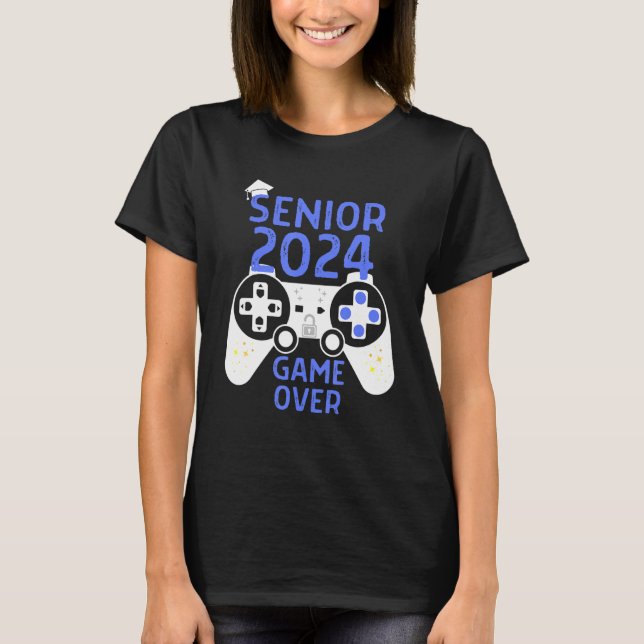 Klasse 2024: Videospiel-Vorspiel über SchulGamer T-Shirt (Vorderseite)