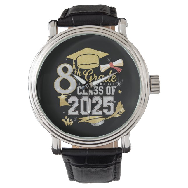 Klasse 2025 Abschluss Armbanduhr (Vorderseite)