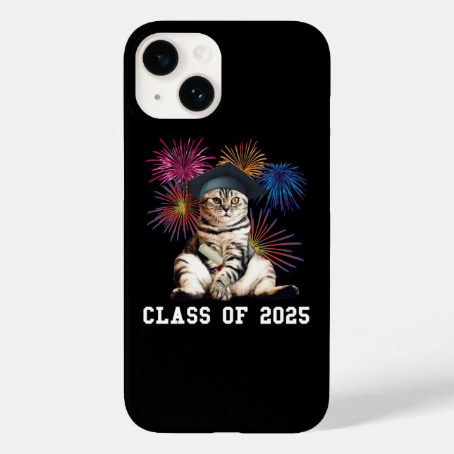 Klasse 2025 Cat Lover Case-Mate iPhone 14 Hülle (Rückseite)