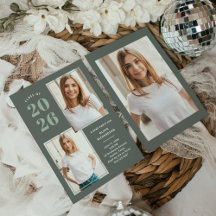 Klasse 2025 | Drei Foto Sage Green Grad Party