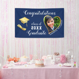 Klasse 2025 Graduate Foto Blue Abschluss Banner