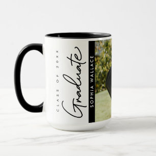 Klasse 2025 Graduate Modern Simple custom Foto Tasse