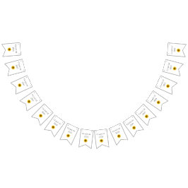 Klasse 2025 Graduationspartei Sonnenblumen Wimpelkette