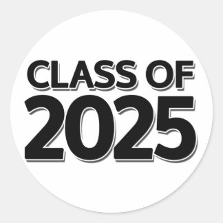 Klasse 2025 runder aufkleber