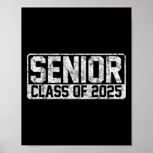 Klasse 2025 Senior 2025 Abitur Rückkehr zur Schule Poster