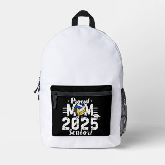 Klasse 2025 - Senior 2025 - Volleyball-Mama Bedruckter Rucksack