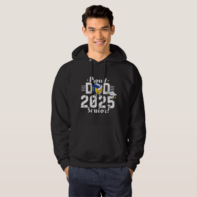 Klasse 2025 - Senior 2025 - Volleyball-Vater Hoodie (Vorne ganz)