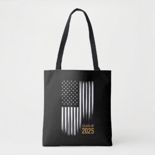 Klasse 2025 Senior American Flag Abschluss Tasche