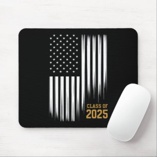Klasse 2025 Senior American Flag Abschlussfeier Mousepad