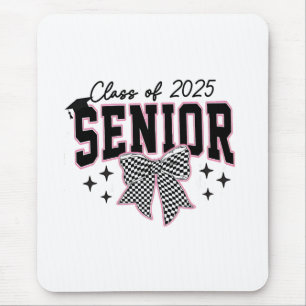 Klasse 2025 Senior Bow Coquette Abschluss Mousepad