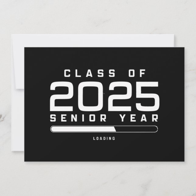 Klasse 2025 Senior Year Loading Senior 2025 Einladung (Vorderseite)