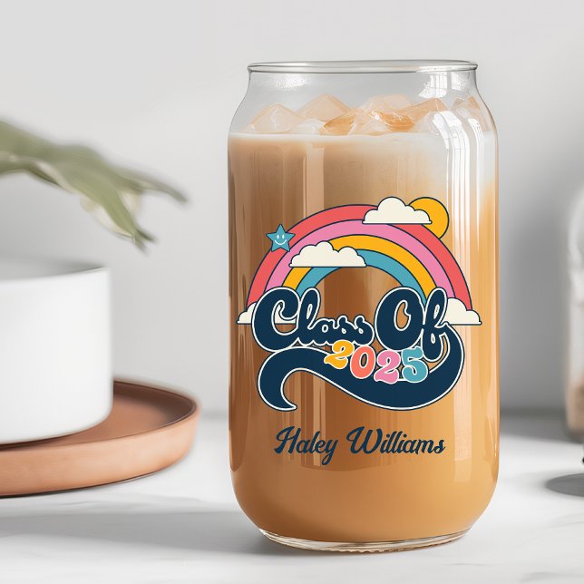 Klasse 2025 Senioren geben Personalisierten Namen Dosenglas (Class of 2025 Seniors Gift Personalized Name Can Glass
)