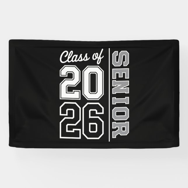 Klasse 2026 Abitur 26 Absolvent Banner (Horizontal)