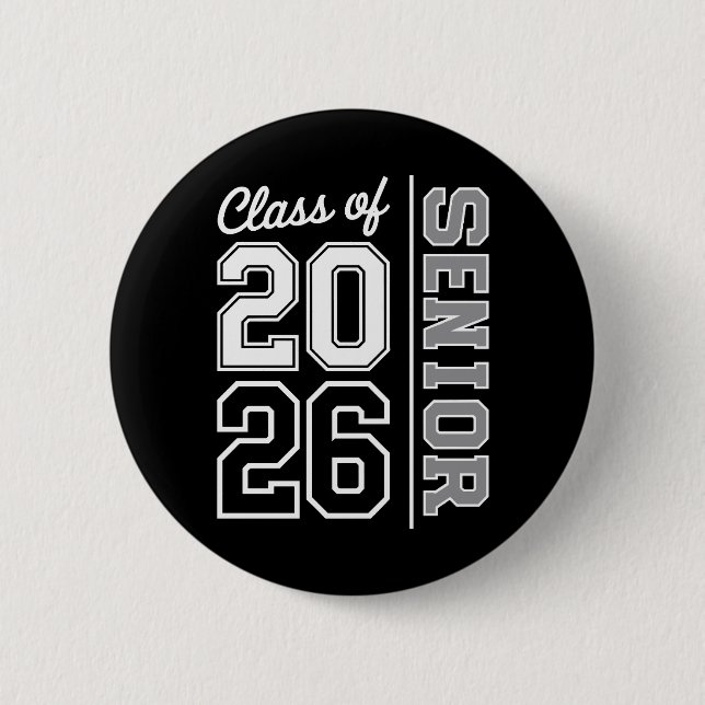 Klasse 2026 Abitur 26 Absolvent Button (Vorderseite)