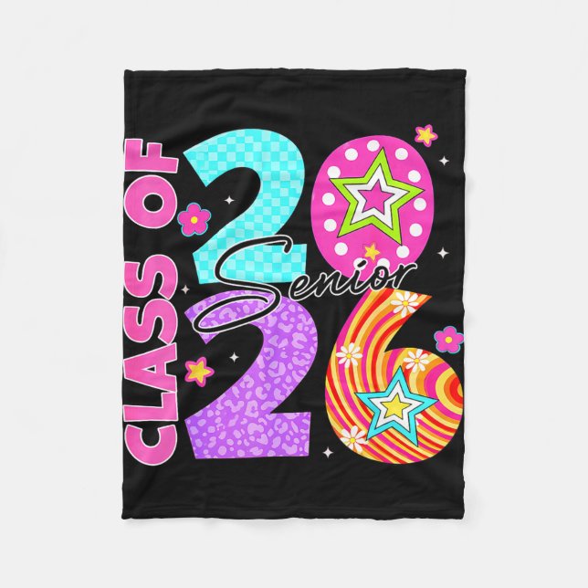 Klasse 2026 Abschluss 2026 für Schüler Fleecedecke (Vorderseite)