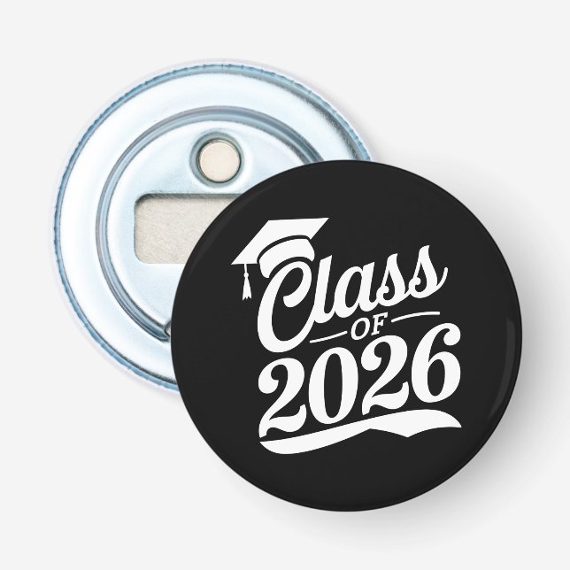 Klasse 2026 Abschluss für den Abschluss eines Schu Flaschenöffner (Vorderseite)