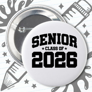 Klasse 2026 Abschluss in der Hochschule Senior 202 Button