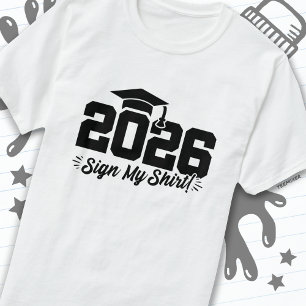 Klasse 2026 Abschluss Unterschreiben Mein Shirt Se