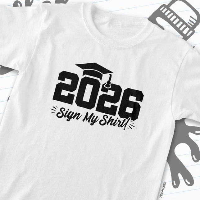 Klasse 2026 Abschluss Unterschreiben Mein Shirt Se (Von Creator hochgeladen)