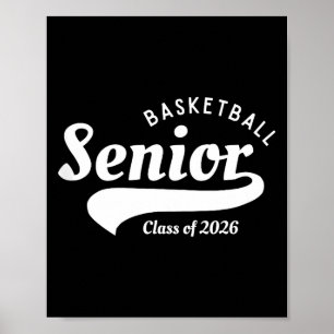 Klasse 2026 Basketball Senior Night Illustration Poster