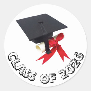 Klasse 2026: Cap and Diploma Sticker von Janz