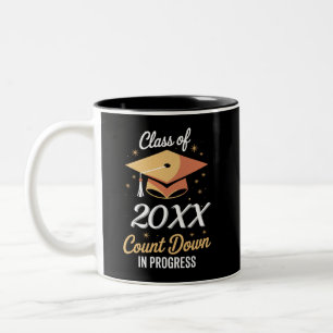 Klasse 2026 Countdown im Gange Personalisiert  Zweifarbige Tasse