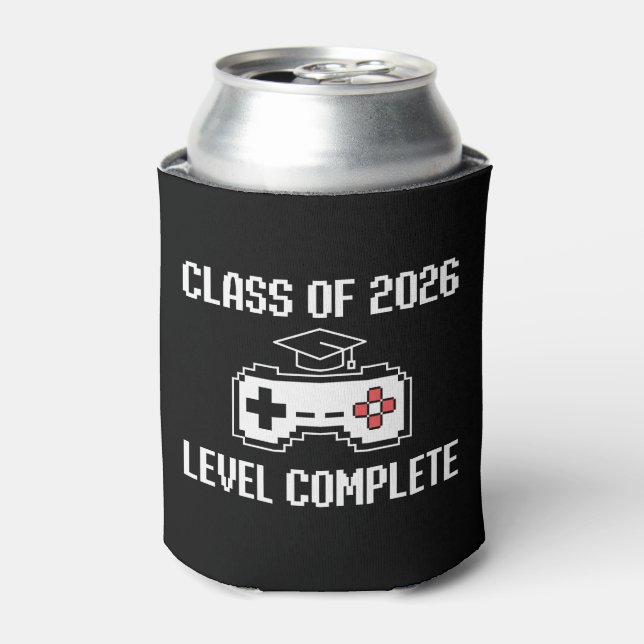 Klasse 2026 Level Abgeschlossen Gaming Abschlussfe Dosenkühler (Kanne Vorderseite)