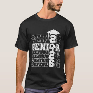 Klasse 2026 Senior 2026 Fußball Senioren Abschluss T-Shirt
