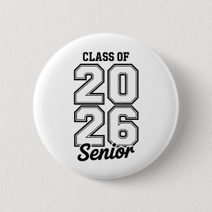 Klasse 2026 Senior 26 Abschluss Absolvent Button