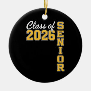 Klasse 2026 Senior Gelb Abschluss Absolvent Keramik Ornament