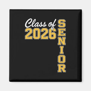 Klasse 2026 Senior Gelb Abschluss Absolvent Magnet