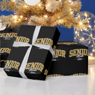Klasse 2026 Senior-Mutter Gold Gelb Abschlussfeier Geschenkpapier