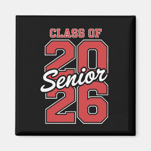 Klasse 2026 Senior Rot Abschluss 26 Absolvent Magnet