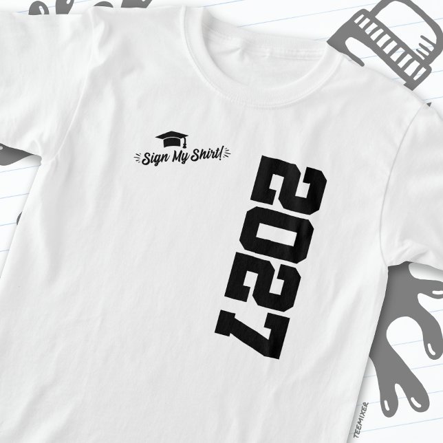 Klasse 2027 Abschluss Unterschreiben Mein Shirt Se (Von Creator hochgeladen)