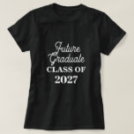 Klasse 2027 Künftiger Graduate Funny Sibling Junio T-Shirt<br><div class="desc">Mit maßgeschneiderten Text-Vorlagen für den Unterricht 2027 ist dies perfekt für zukünftige Absolventen! Sie können den Text nach Belieben ändern!</div>