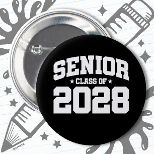 Klasse 2028 Abschluss in der Hochschule Senior 202 Button
