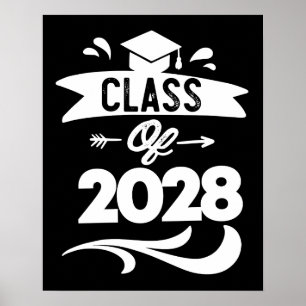 Klasse 2028 TShirt Senior 2028 Abschluss Poster