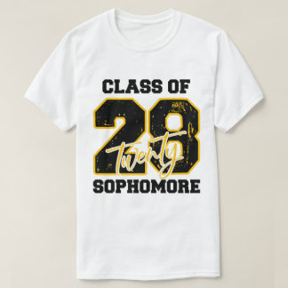 Klasse 2028 Zweite Klasse High School Zurück zur S T-Shirt