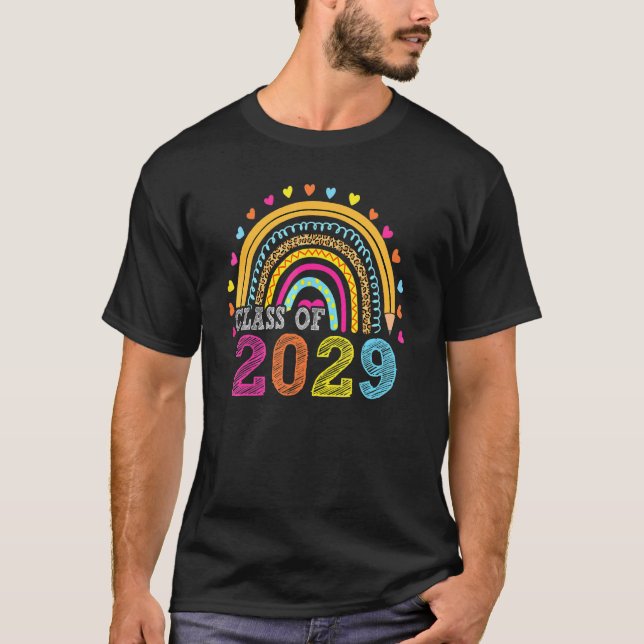 Klasse 2029 Abschluss im Vorschulalter T-Shirt (Vorderseite)