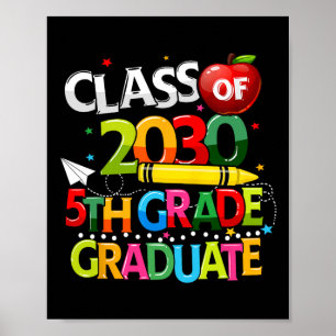 Klasse 2030 Letzter Schultag Poster