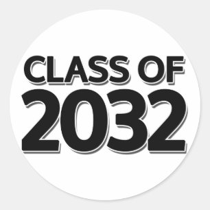 Klasse 2032 runder aufkleber