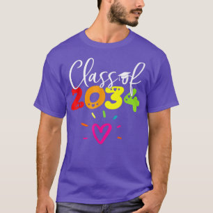 Klasse 2034 Kindergarten wächst mit meinem Abschlu T-Shirt