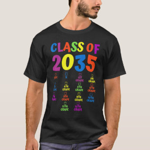Klasse 2035 Grad vor K wachsen mit meinem Handprin T-Shirt
