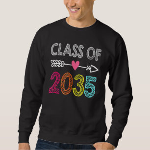 Klasse 2035 Kindergarten vor-K wachsen mit mir Gra Sweatshirt
