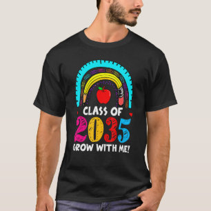 Klasse 2035 Leoparden Regenbogenherz zurück zur Sc T-Shirt
