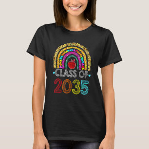 Klasse 2035 Rainbow Pink Graduate Preschool Art T-Shirt